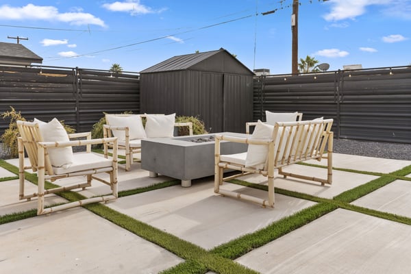 Backyard seating