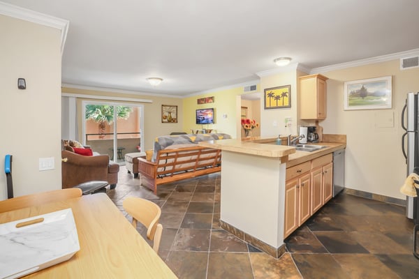 Kitchen and Living Room