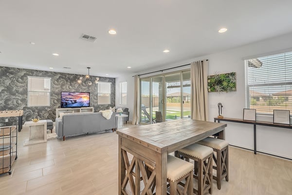 living and dining