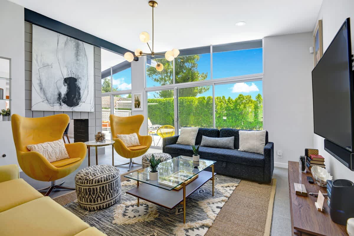 In a modern living room