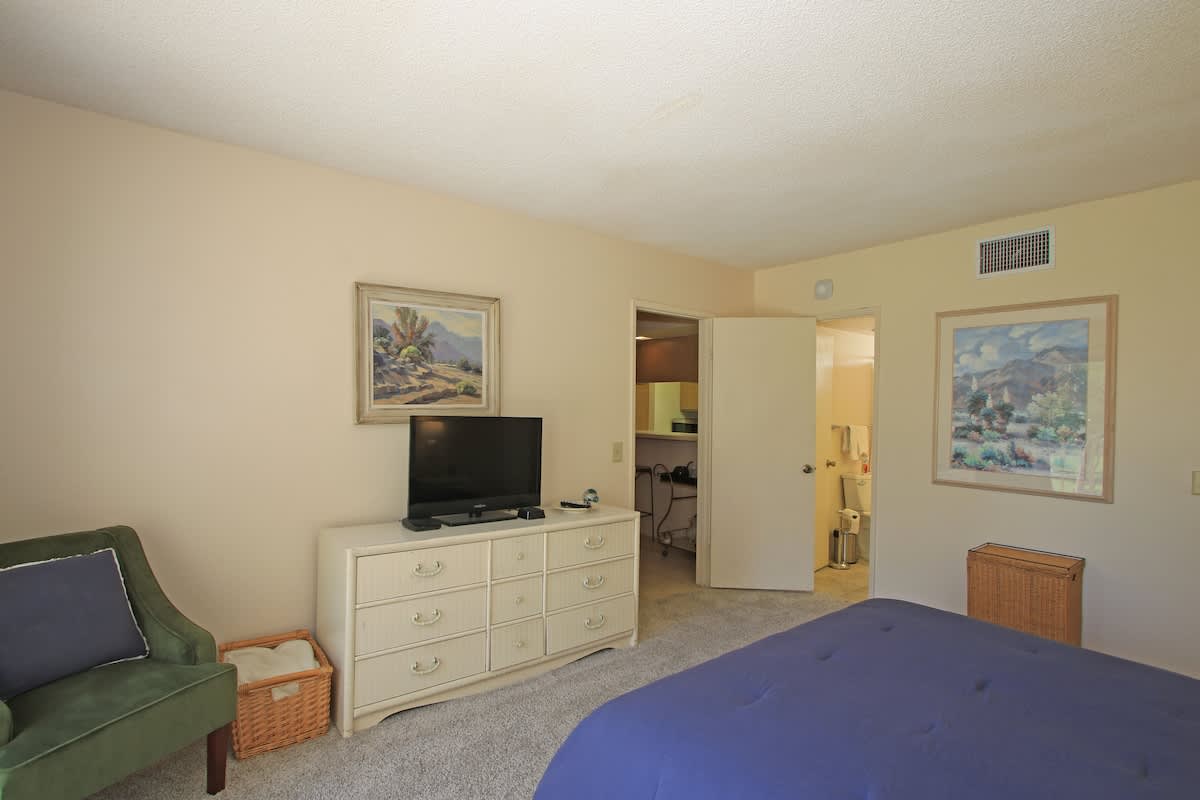 Queen Bedroom with television