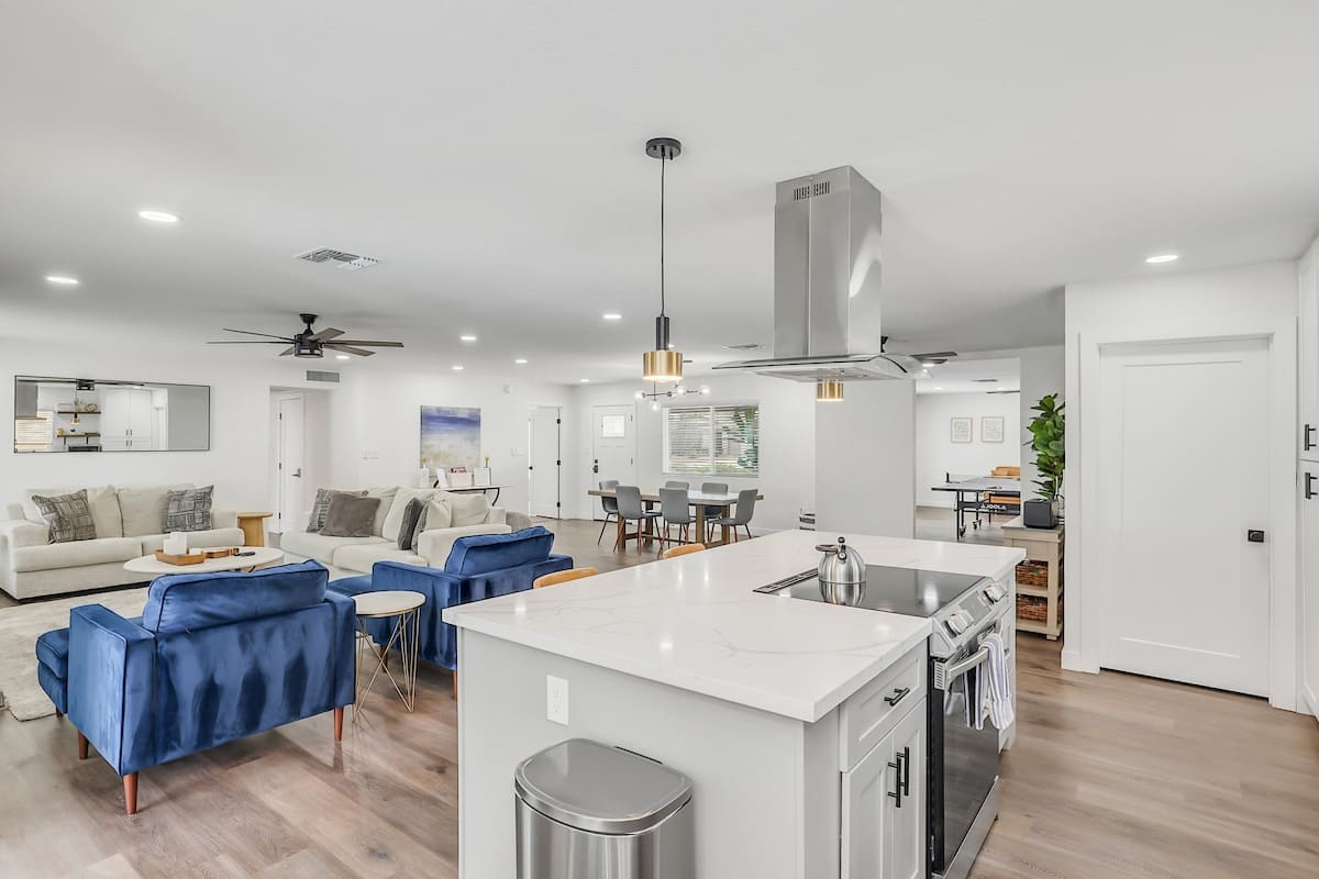 Open Kitchen and Living Area