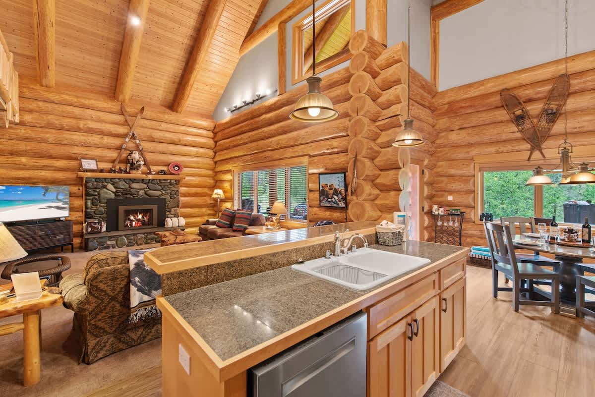 Kitchen overlooking Living