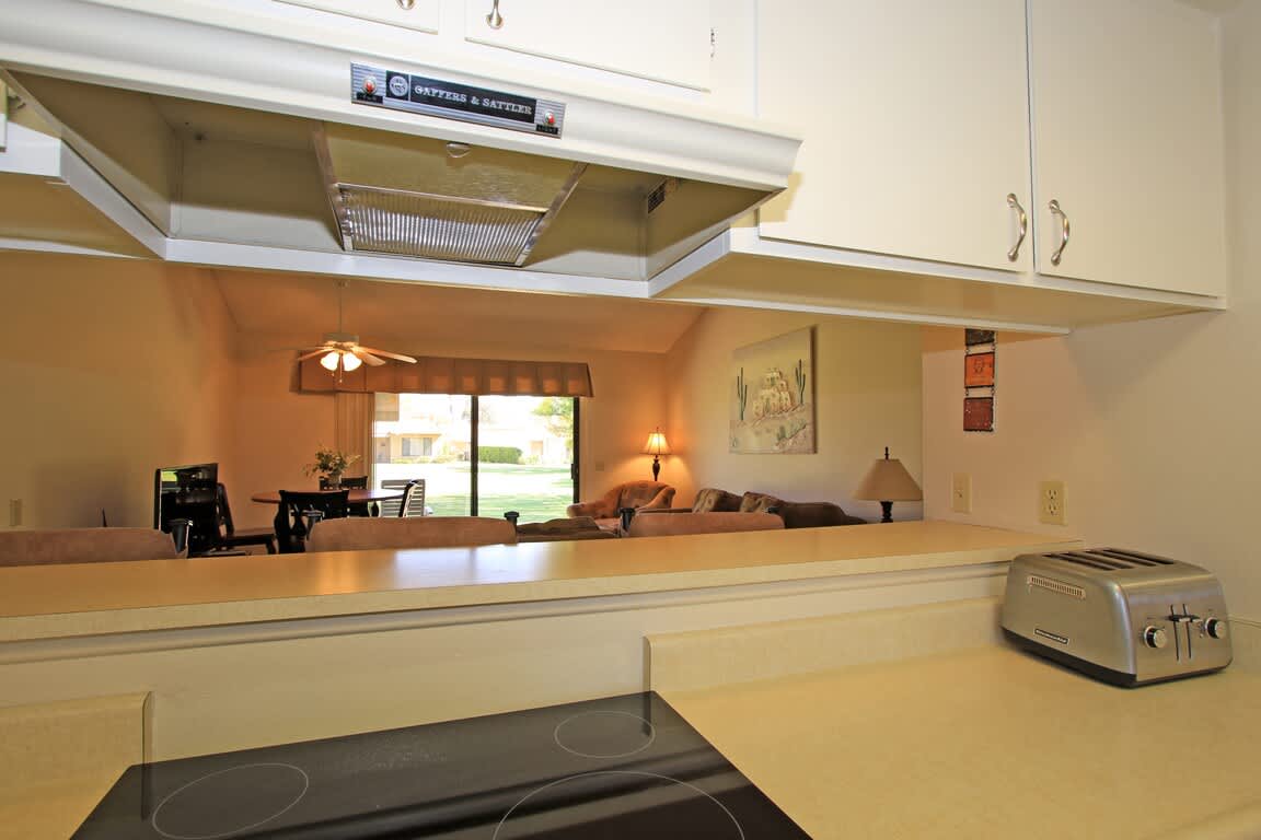 Kitchen overlooking Living