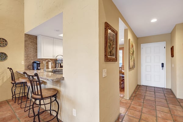 Step inside to warm tile floors and charming details that welcome you home. Your own breakfast bar and fully-equipped kitchen make morning coffee feel special every day.
