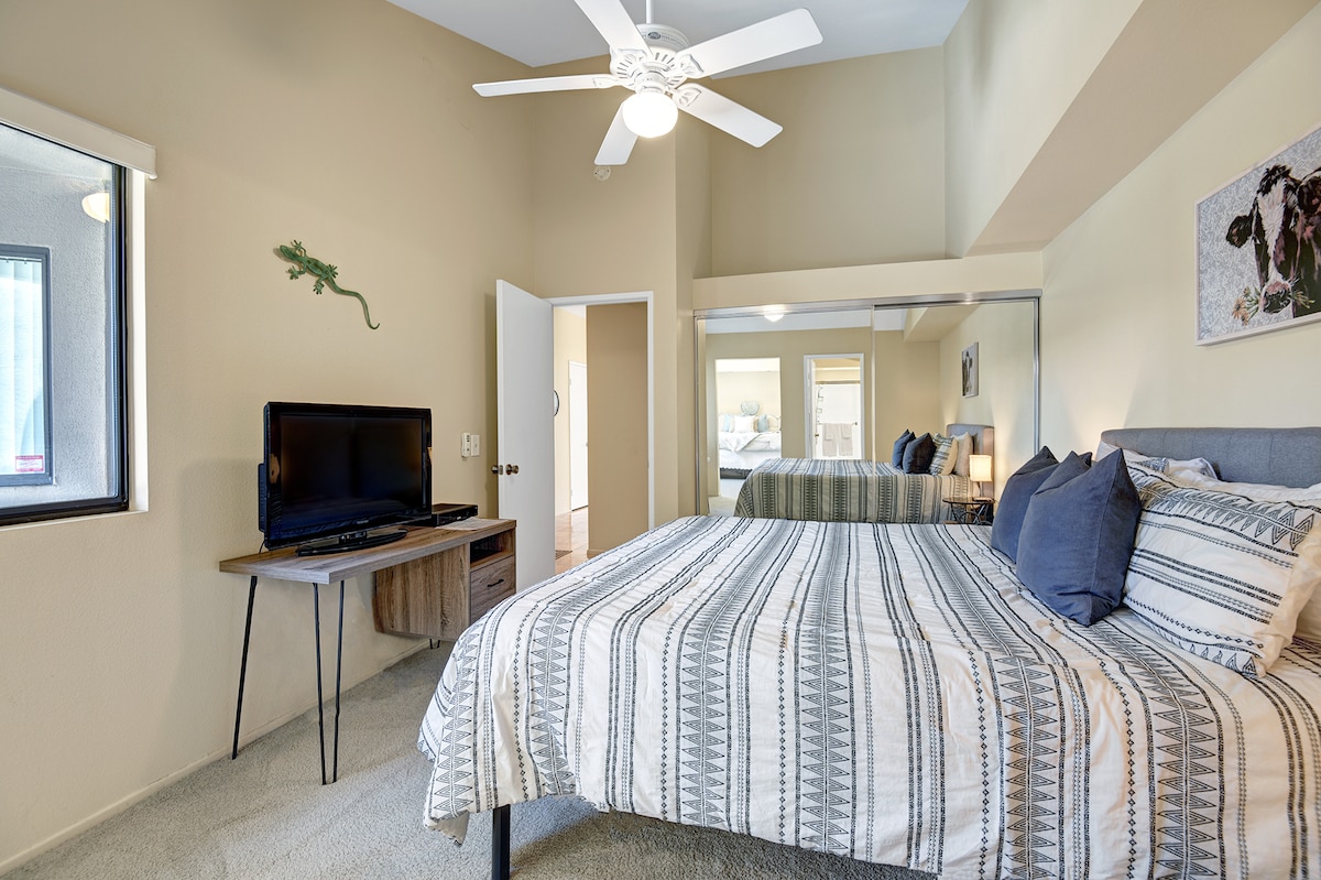 Unwind in this cozy bedroom where natural light and soft linens create your peaceful retreat after a day of adventure.