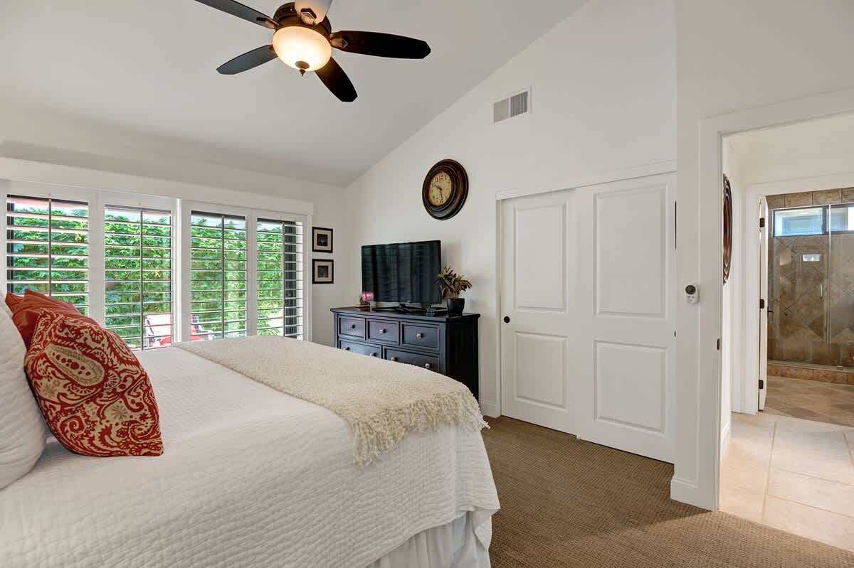 MAIN BEDROOM OVER BED