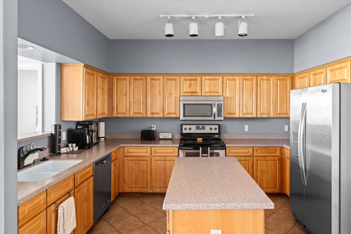 Kitchen with modern appliances