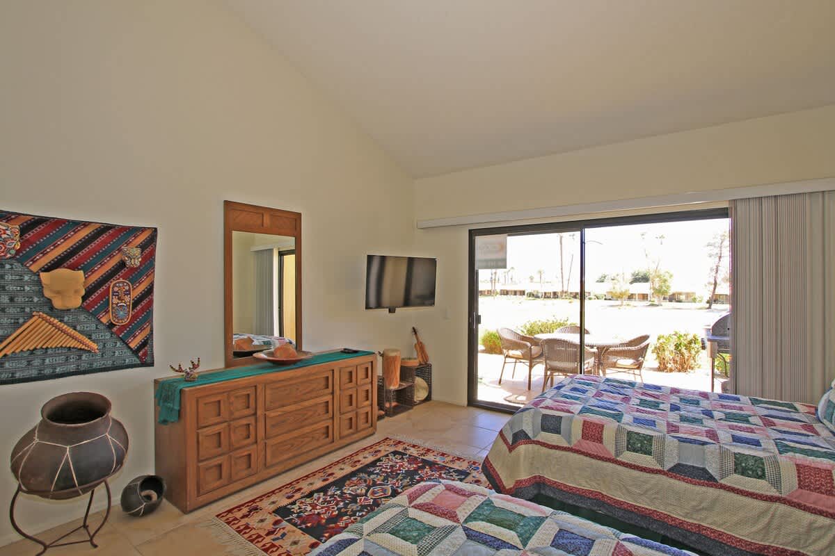 Two Double Beds with Dresser